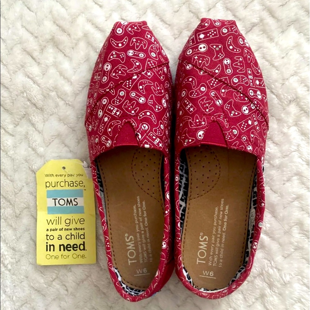 Toms Red Canvas